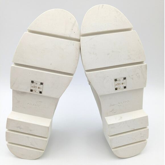 Aldo Miska Chunky Loafers Women's White/silver size US10 EU41 - Picture 6 of 15